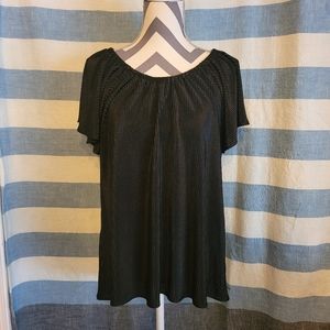 Women's Roz & Ali Black Blouse Medium